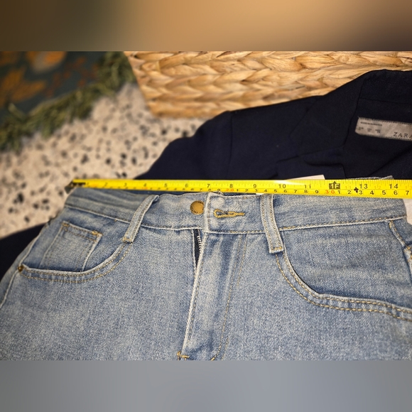 Jeans brand denim midi skirt. Says large, looks more like small fit. - Picture 7 of 12